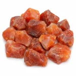 Natural garnet rough stone with deep red colour and raw crystal texture