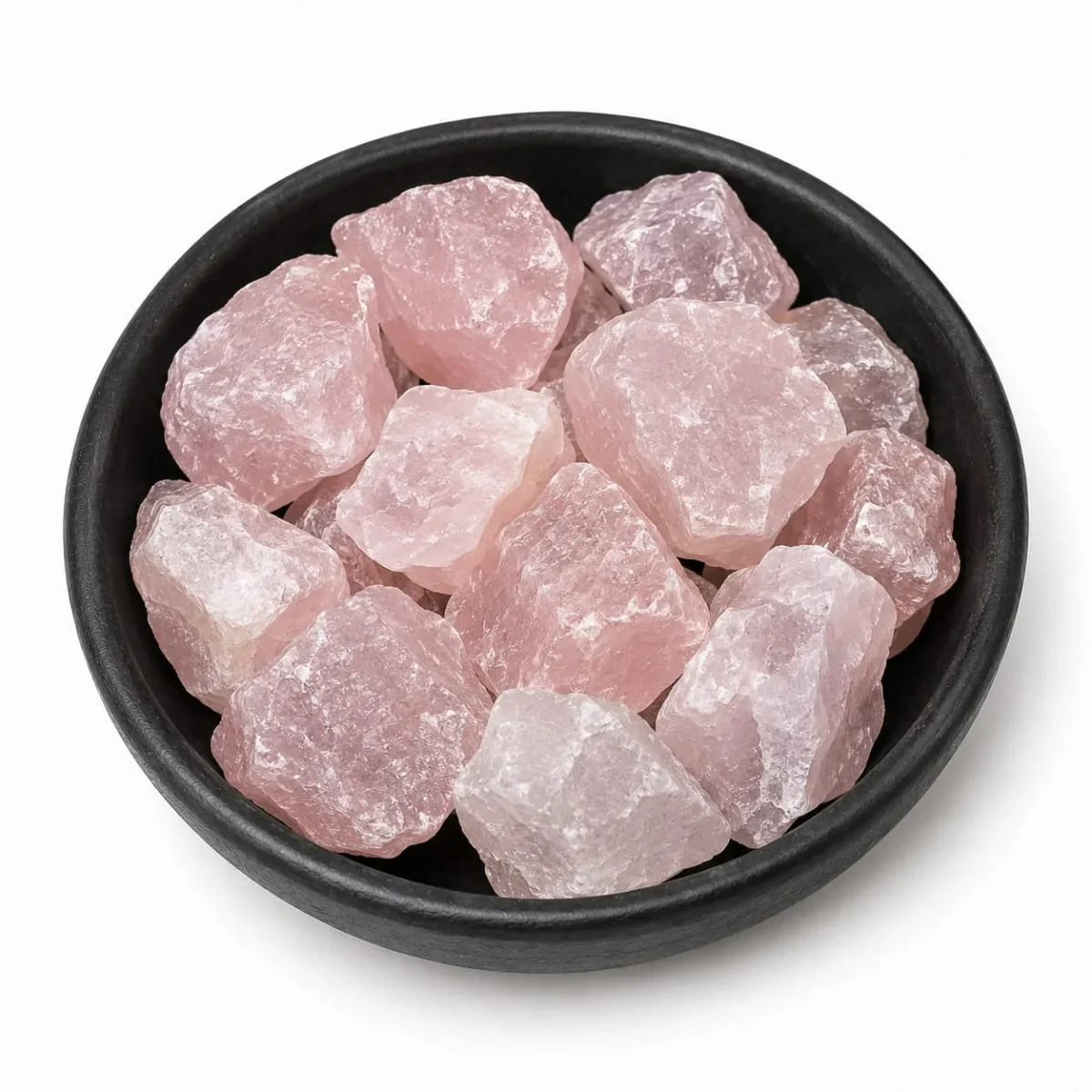 Rose Quartz Rough Stones – GTI Certified Crystal for Love, Self-Love & Emotional Positivity - Image 2