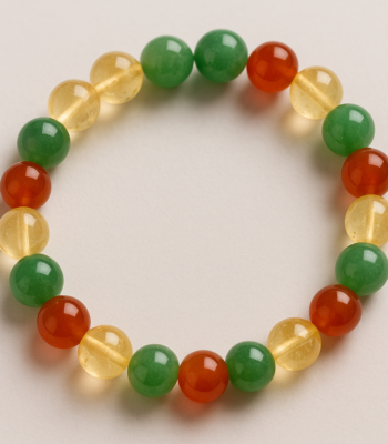 Creativity Bracelet- Citrine, Green Aventurine and Carnelian