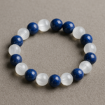 Meditation & Spirituality Bracelet- Selenite & Lapis Lazuli