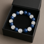Meditation & Spirituality Bracelet- Selenite & Lapis Lazuli