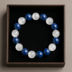 Meditation & Spirituality Bracelet- Selenite & Lapis Lazuli