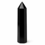 Black Obsidian Protection Pencil Crystal | Polished Obelisk