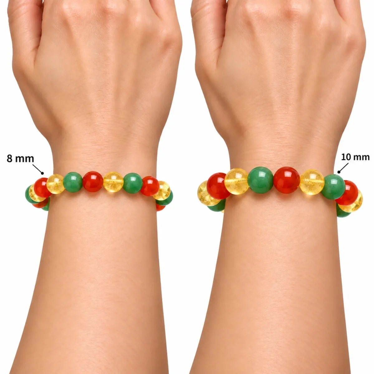Natural Citrine, Green Aventurine & Carnelian Creativity Crystal Bracelet – Confidence, Inspiration & Positive Energy - Image 4