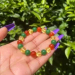 Natural Citrine, Green Aventurine & Carnelian Creativity Crystal Bracelet – Confidence, Inspiration & Positive Energy - Image 2
