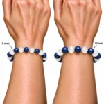 Natural Meditation & Spirituality Crystal Bracelet – Lapis Lazuli & Selenite | Pure Gems World - Image 5