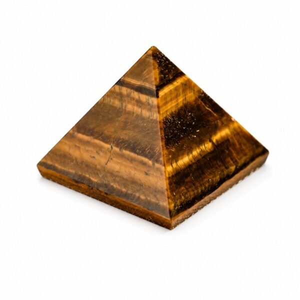 Tiger Eye Pyramid – GTI Certified crystal pyramid by Pure Gems World
