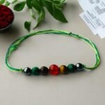 Hematite, Malachite, Tiger Eye, Carnelian Rakhi