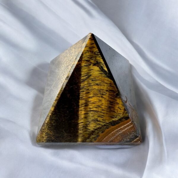 Tiger's Eye Pyramid