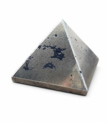 Pyrite Pyramid crystal for prosperity, positive energy and intention setting
