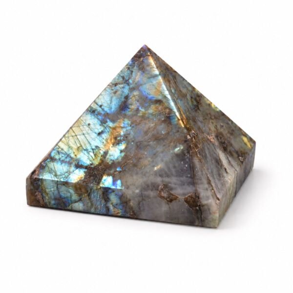 Rainbow Labradorite Pyramid – GTI Certified crystal pyramid from Pure Gems World