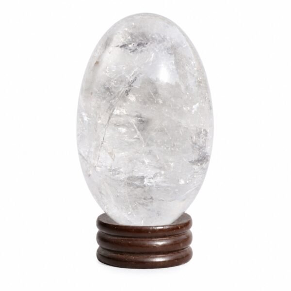 Clear Quartz Lingam GTI Certified crystal for meditation and spiritual practice