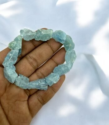 Raw Aquamarine Bracelet