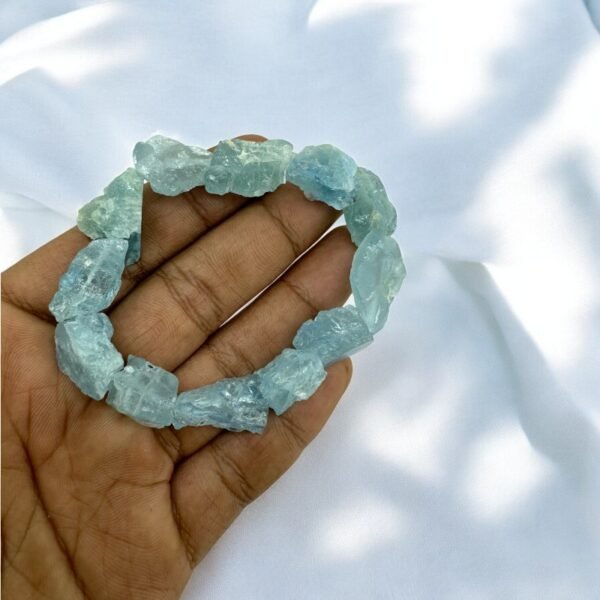 Raw Aquamarine Bracelet