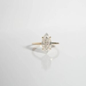 IGI Certified Marquise Cut Lab Grown Diamond Ring