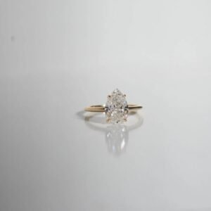 IGI Certified Pear Cut Lab Grown Diamond Ring