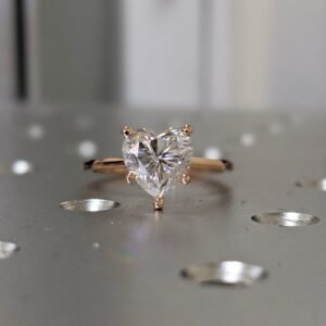 IGI Certified Heart Cut Lab Grown Diamond Ring