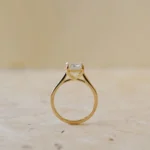 IGI Certified Emerald Cut Lab Grown Diamond Ring