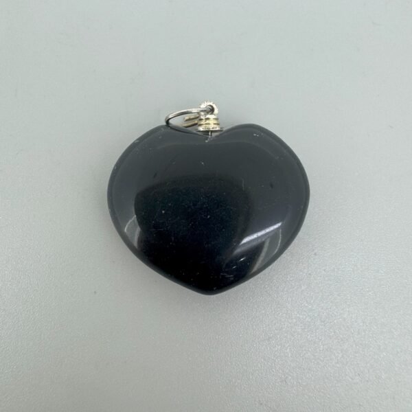 Black Obisidian Pendant (Heart Pendant)