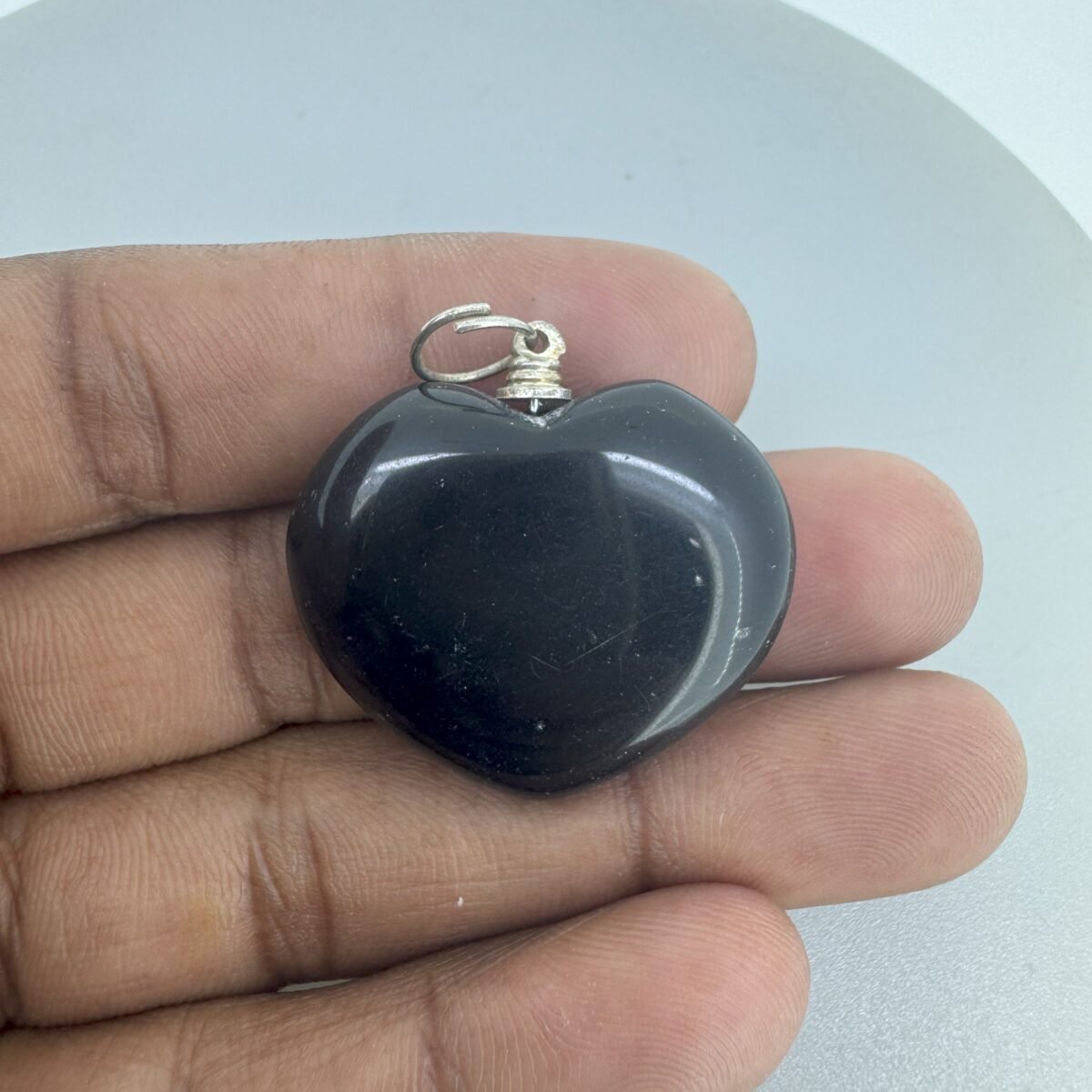 Black Obisidian Pendant (Heart Pendant)