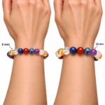 Natural Determination Crystal Bracelet Lapis Lazuli, Carnelian, Clear Quartz, Rose Quartz, Amethyst & Sodalite - Image 4