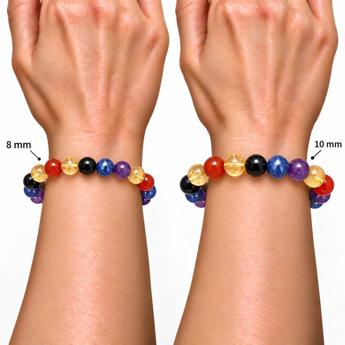 Natural IBS Crystal Bracelet – Carnelian, Sodalite, Amethyst, Citrine & Black Tourmaline | Pure Gems World - Image 5