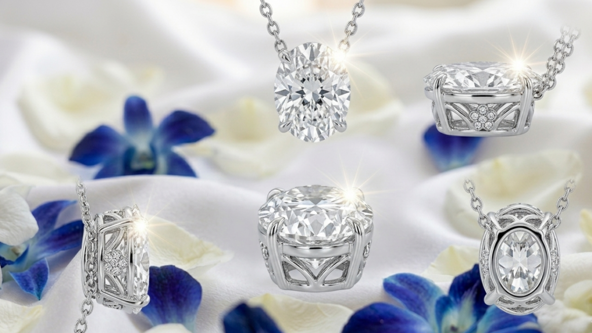 Oval Cut Diamond Pendant | IGI Certified Lab Grown CVD Diamond Pendant - Image 7