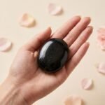 Healing crystal palm stone smooth polished gemstone for meditation and stress relief