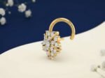 Blooming Leaf Diamond Nose Ring | CVD Diamond Jwellery - Image 2