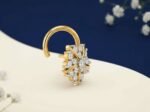 Blooming Leaf Diamond Nose Ring | CVD Diamond Jwellery - Image 3