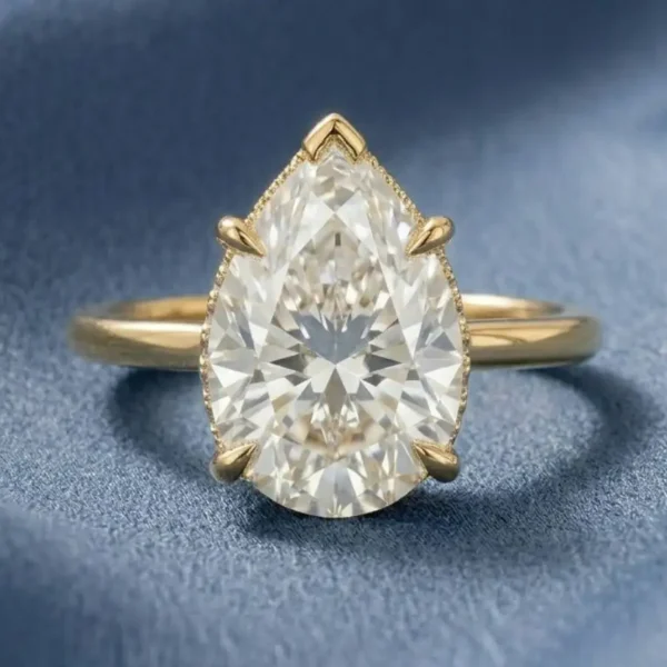 CVD Diamond Ring featuring a sparkling lab-grown diamond in an elegant and modern setting.