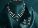 Celestial Triple Cascade Diamond Necklace Set | CVD Diamond - Image 3