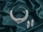Diamond Draped Cascade Necklace Set | IGI Certified Jwellery - Image 3