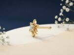 Elysian Bloom Diamond Nose Ring | CVD Diamond - Image 2