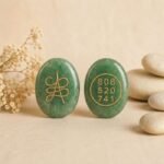 Zibu Coin healing symbol engraved crystal coin for energy activation