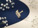 Luna Petal Diamond Nose Pin | Premium Diamond Jwellery - Image 2