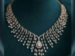 Luxe Waterfall Diamond Necklace Set | IGI Certified Diamond - Image 2