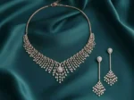 Luxe Waterfall Diamond Necklace Set | IGI Certified Diamond - Image 3