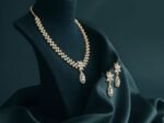 Royal Floral Drop Diamond Necklace Set | Lab Grown Diamond Jewellery - Image 2