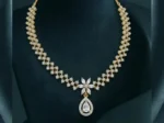Royal Floral Drop Diamond Necklace Set | Lab Grown Diamond Jewellery - Image 4