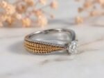 Vintage Beaded Solitaire Diamond Ring – Elegant Lab Grown Diamond Ring - Image 2