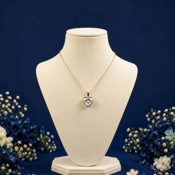 Classic Heart Lab Grown Diamond Pendant with elegant heart-shaped diamond design