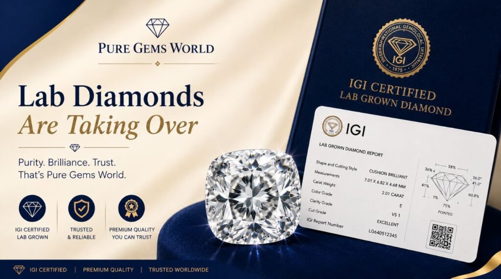 lab diamond are taking over luxury brand IGI certified