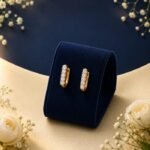 Luxury multi stone lab grown diamond hoop earrings