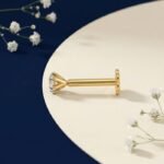 Aurora Diamond Nose Pin sparkling elegant nose stud jewelry for women