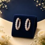 Classic round-cut lab-grown diamond hoop earrings in 14 carat gold