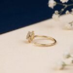 Royal Nizam diamond nose ring shown in front view, side view, top view, and angled perspective highlighting regal design