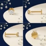 Aurora Diamond Nose Pin sparkling elegant nose stud jewelry for women