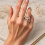 Elegant Camellia Floral CVD Diamond Ring in Rose Gold – Luxury Lab-Grown Designer Ring for Women