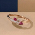 Royal Amethyst Filigree Bypass Bangle - Image 2